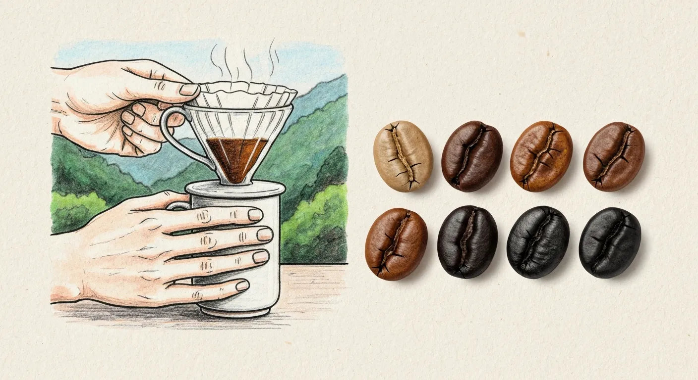 スペシャルティコーヒー選び方ガイド：ラブファベックの焙煎度合いと産地で最高の1杯を